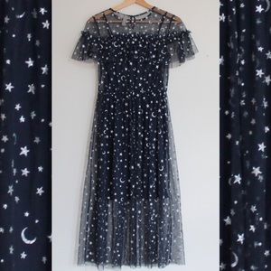 H&M mesh moon & stars dress